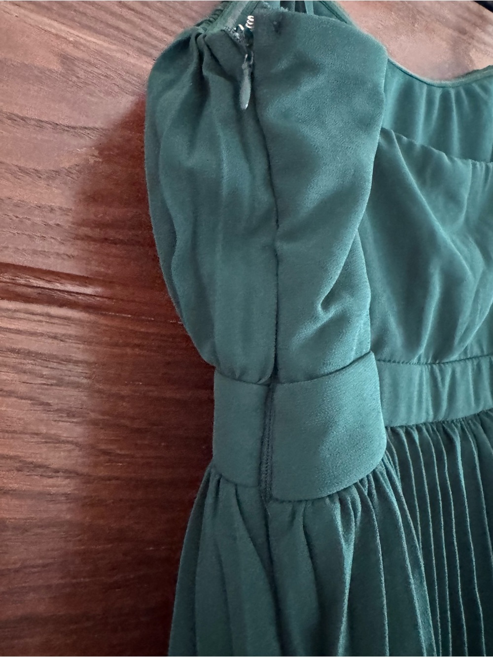 Lulus Jehona Emerald Green Pleated Tiered Maxi Dress - Size XL - Picture 8 of 12
